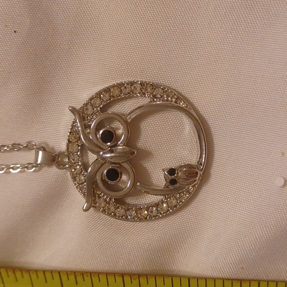 Nwt owl and child necklace